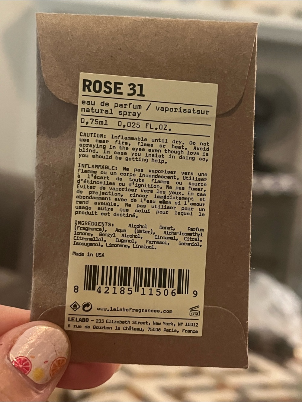 New Sealed Le Labo Rose 31 Perfume